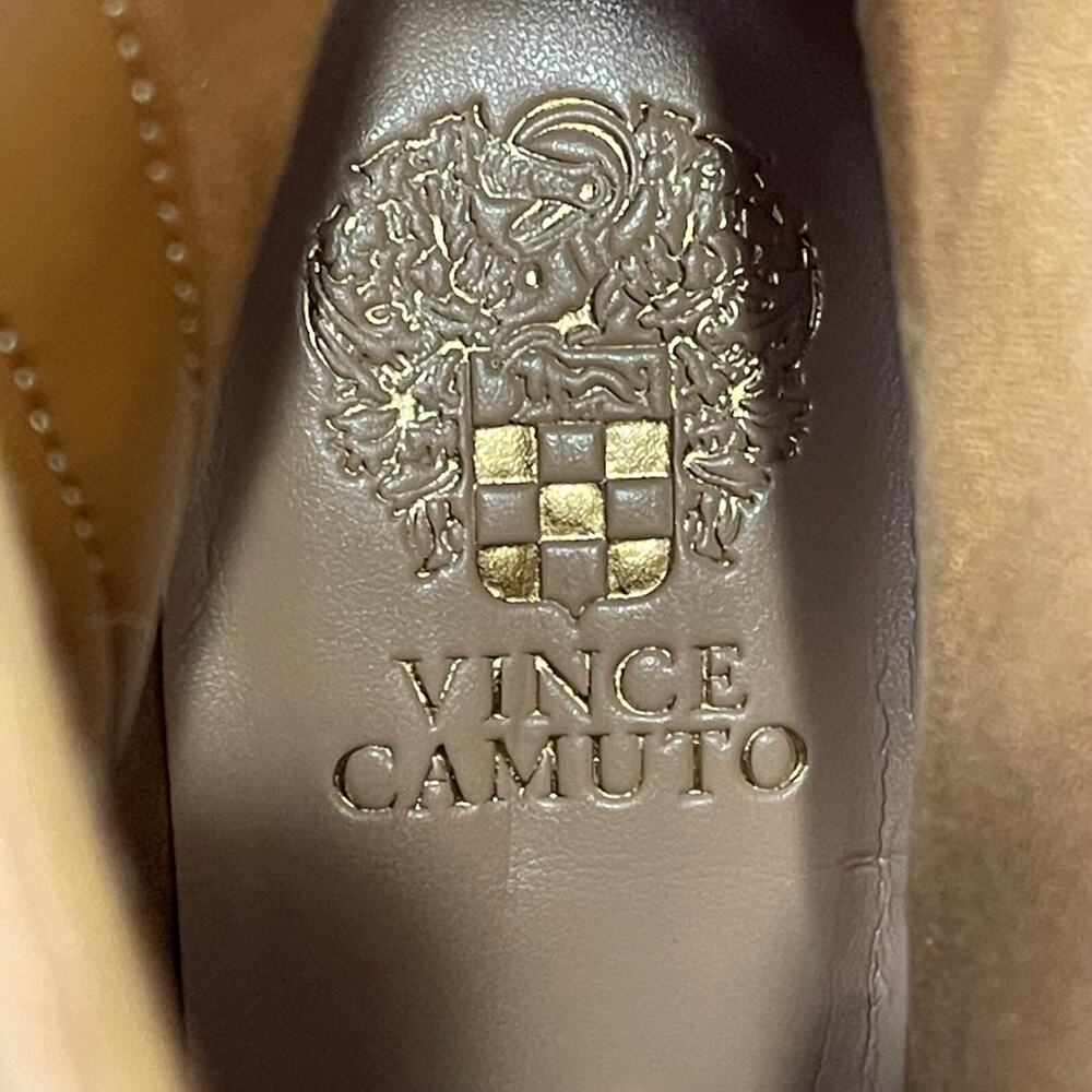 Vince Camuto Women's Azentela Ankle Booties Size 8.5 Brown Suede Golden Walnut - Picture 14 of 16